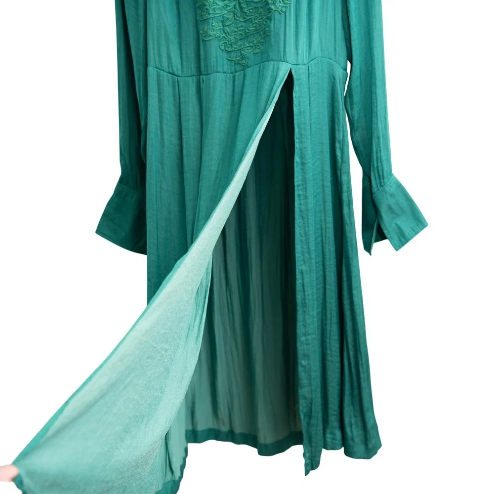Free People Silk Dress Sz S Victorian Renaissance Whimsigoth Romantic Festival